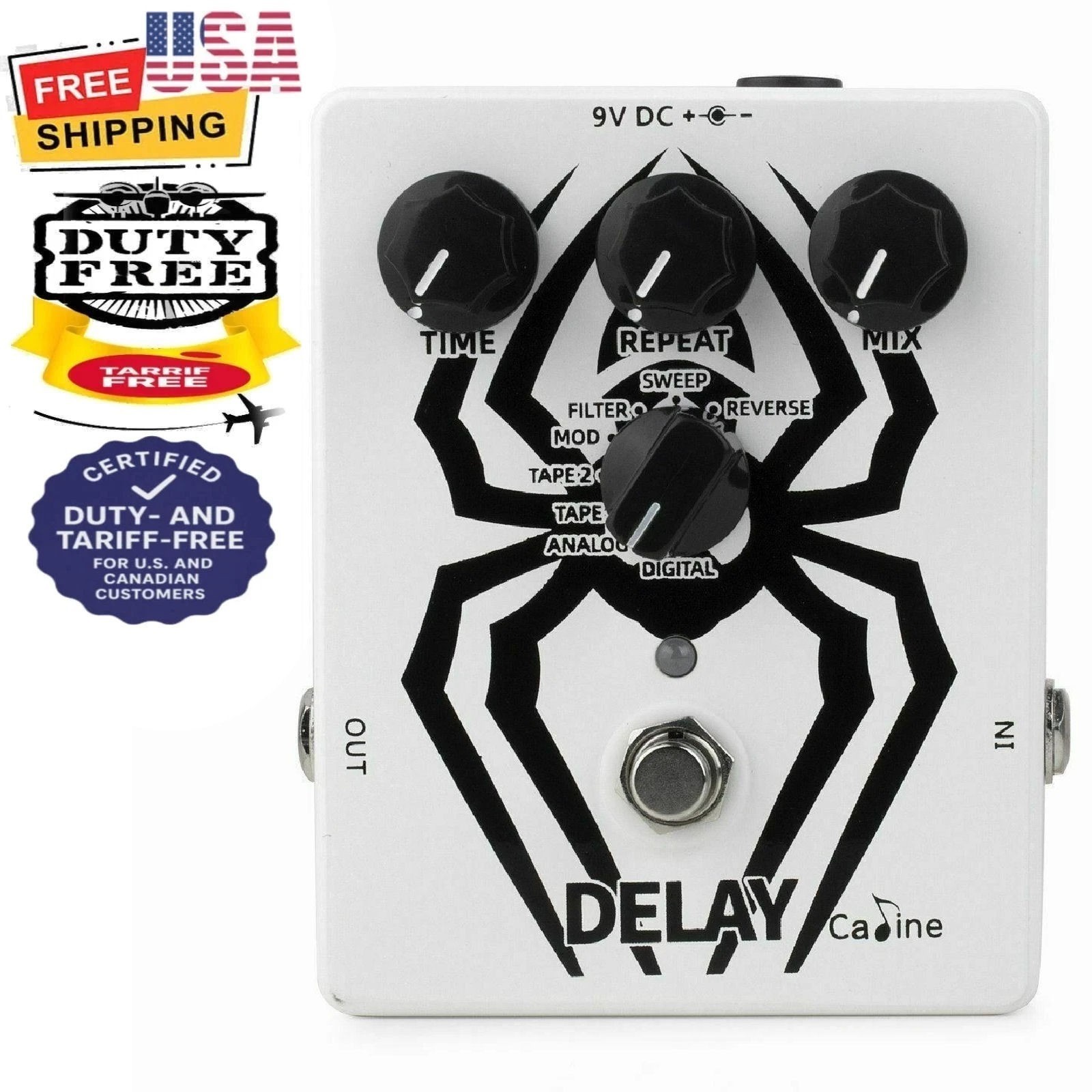 Caline CP-86 The Arachnid Multi-Delay Antivenom Multi Delay Guitar Effect Pedal