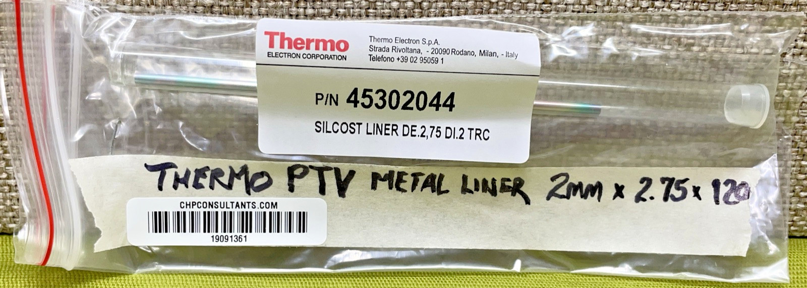 Thermo PTV Metal Silcost Liner 2mm x 2.75 x 120 (45302044)