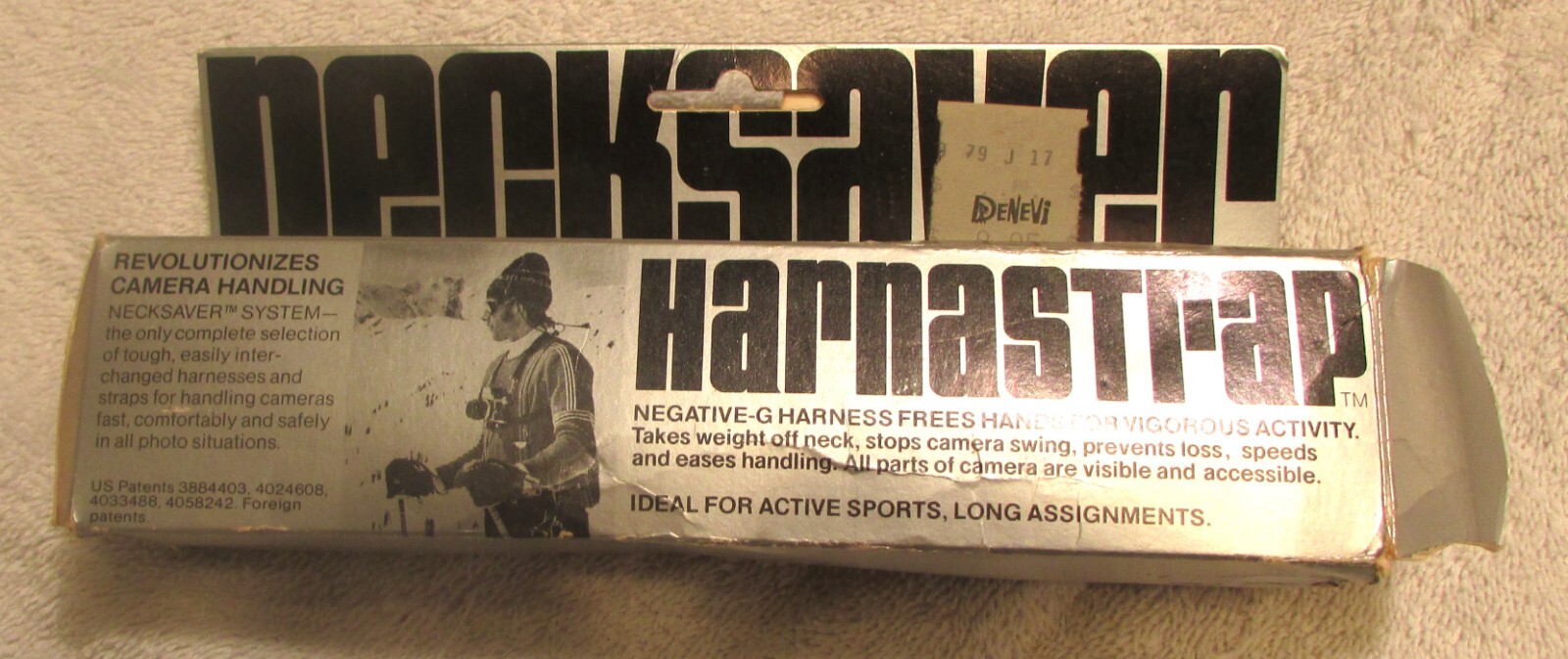 Harnastrap Neckstrap By Necksaver for Cameras, Blue, VTG