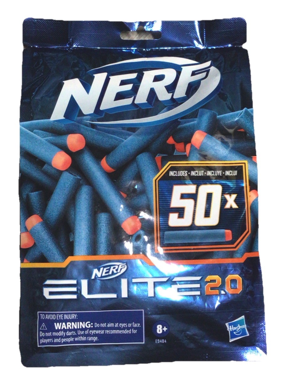 New Hasbro Nerf Elite 2.0 Replacement Darts 50x Darts Refill Pack New Sealed