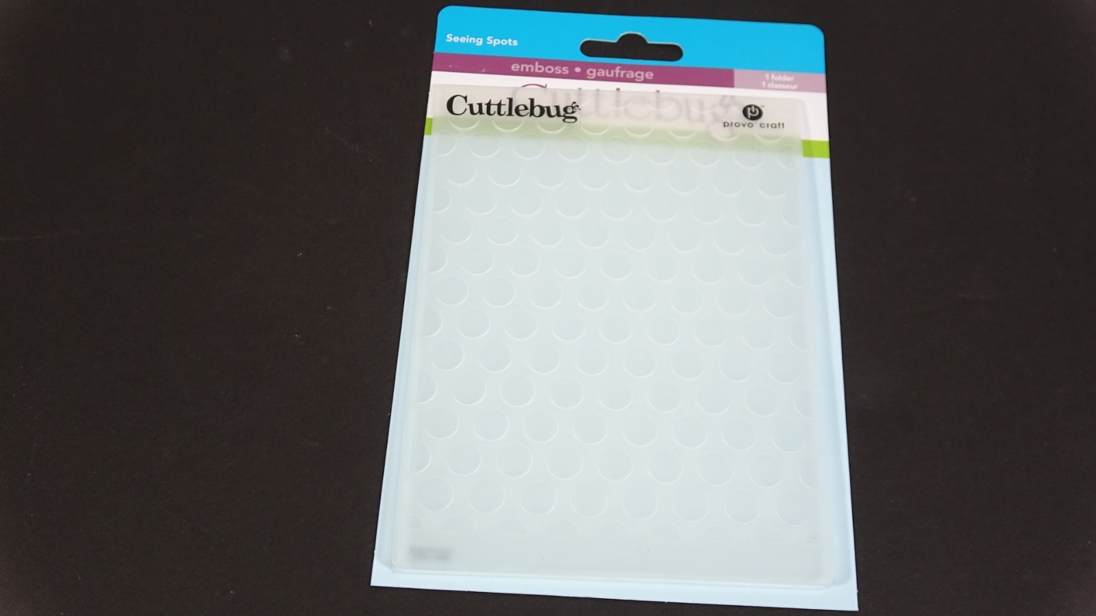 2009 Cuttlebug Embossing Folder Seeing Spots 2000218