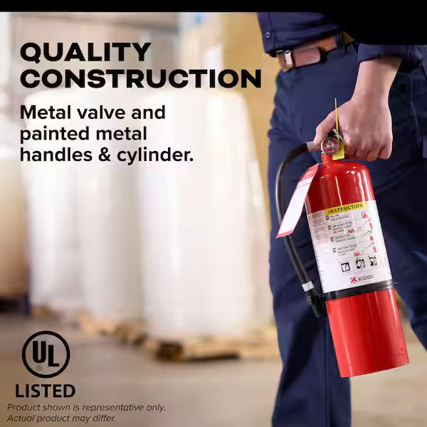 Kidde PRO 340 Fire Extinguisher ABC Rechargeable