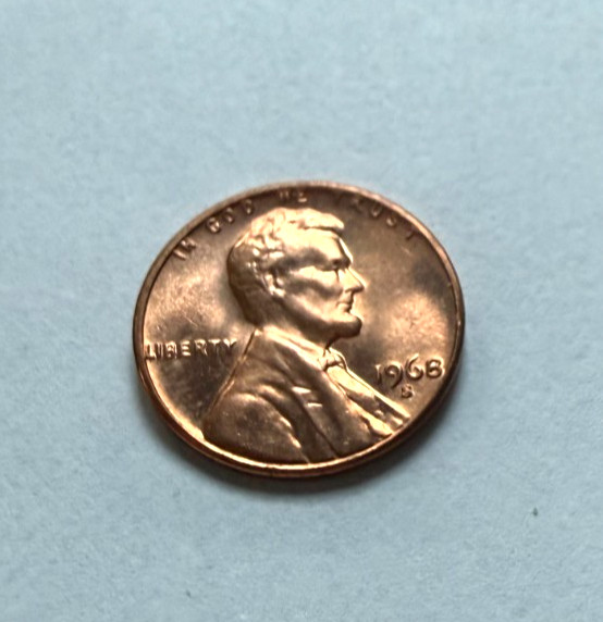 1968 S Lincoln Memorial Cent Uncirculated Bullion Brillant