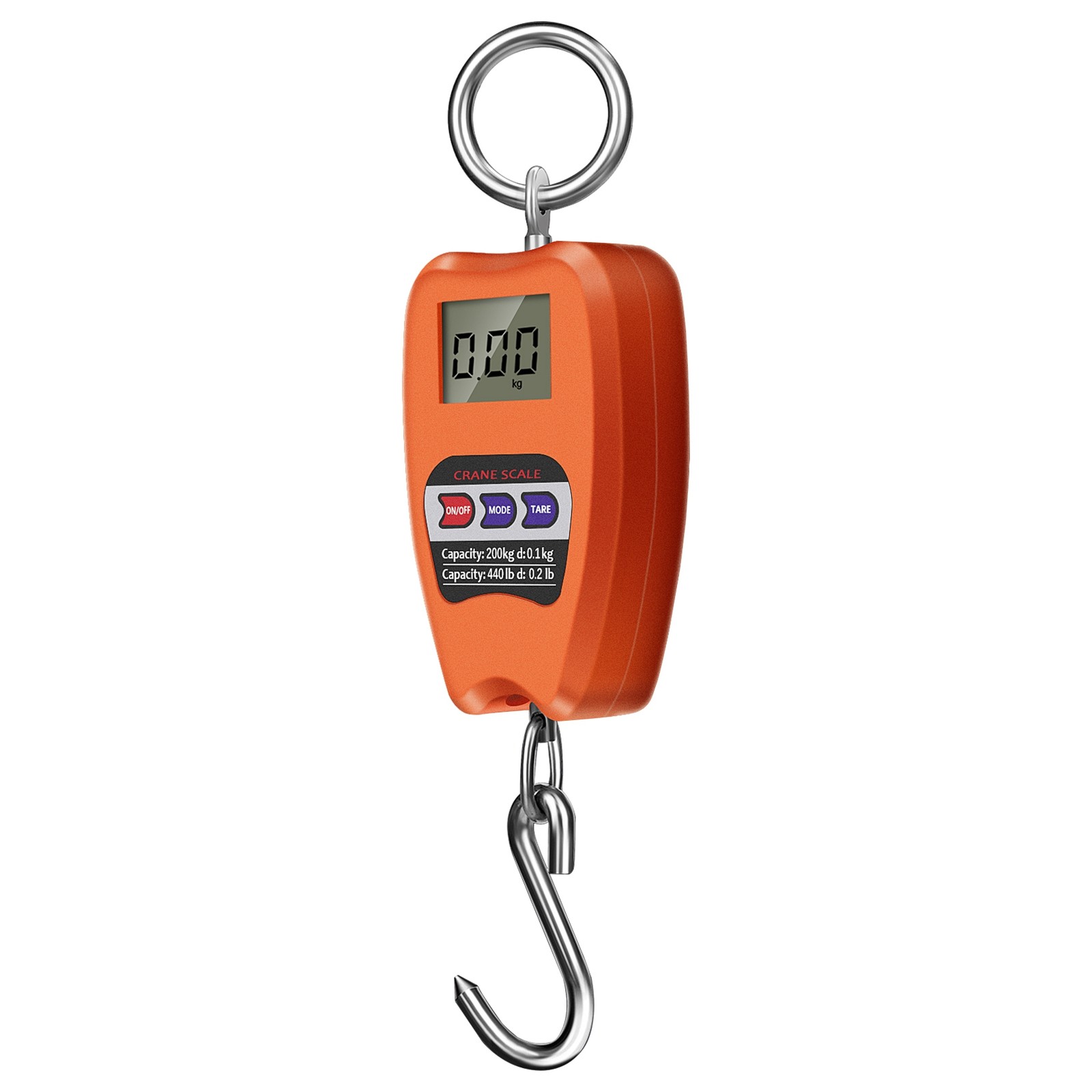 Crane Scale Weighing Digital Industrial Hanging Scale 200Kg/441Lb Heavy8335