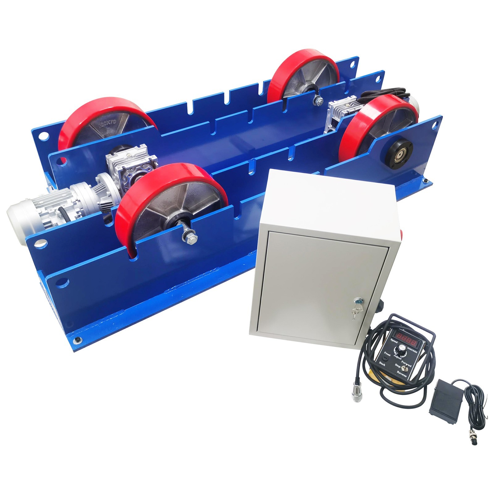 3 Ton Adjustable Welding Turning Roller Stand Rack Pipeline Welding Frame 220V