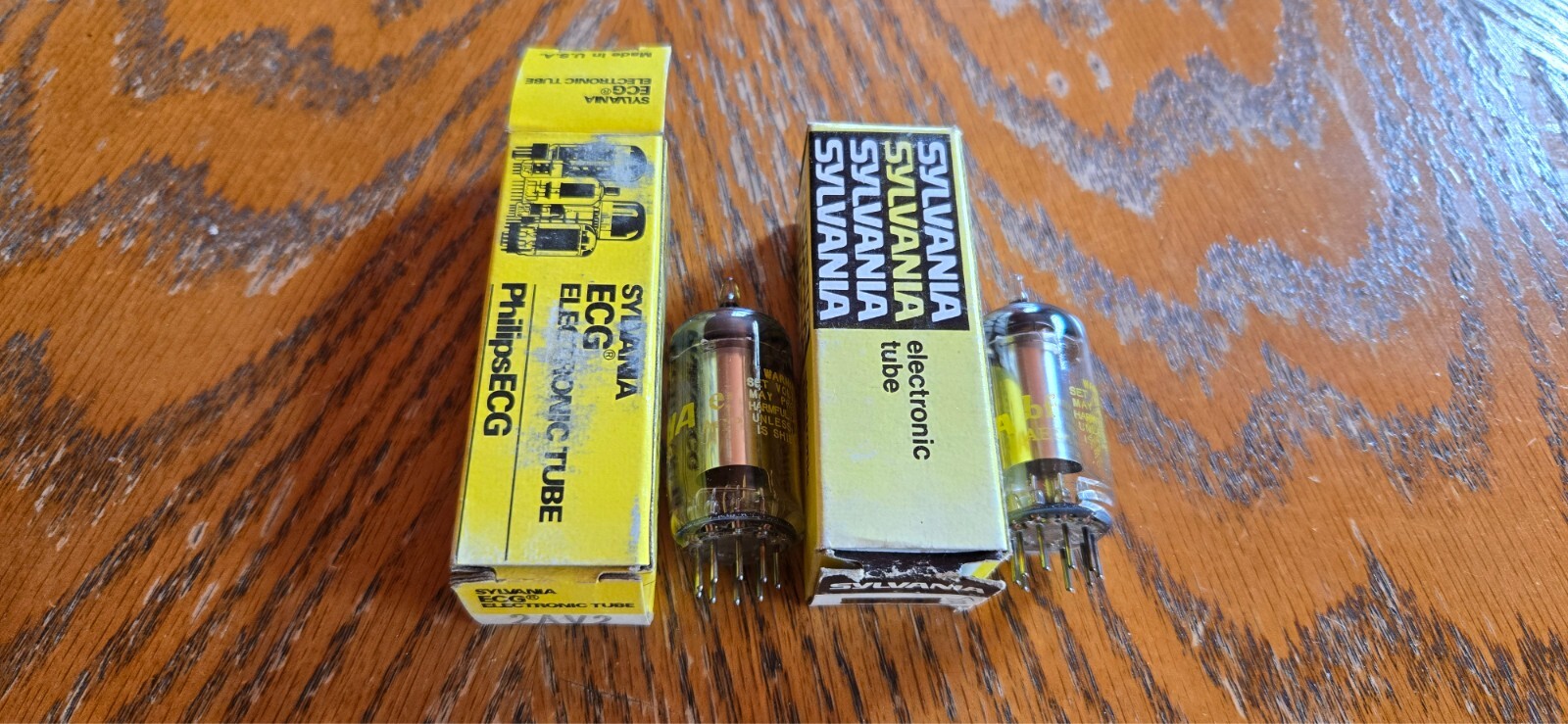 (2) Sylvania NOS 2AV2 Vacuum Tubes Tested