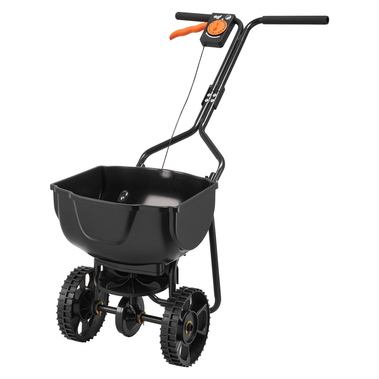 Walk-Behind Spreader, 9.8ft Spreading Width, Push Broadcast Spreader