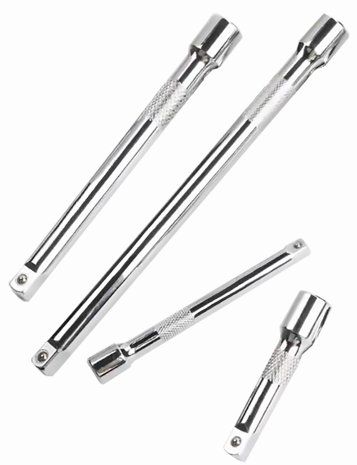 Resze 4 Pcs 1/4" 2"(50mm),3"(75mm),4"(100mm),6"(150mm) Socket 4pc, Sliver