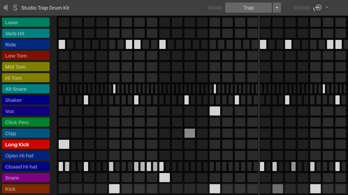 AlphaTheta SLAB MIDI Pad Controller For Serato Studio W/RGB indicator TouchStrip