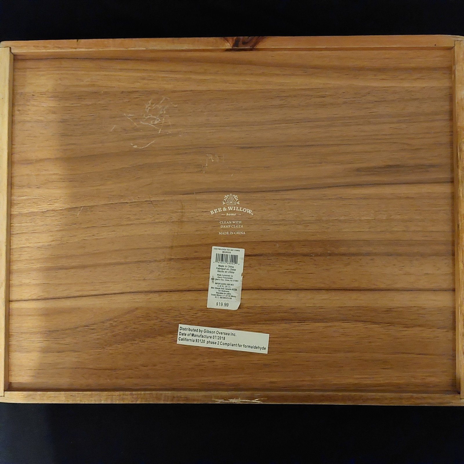 Bee and Willow 2018 Drawer Insert Silverware Organizer 11" x 14"
