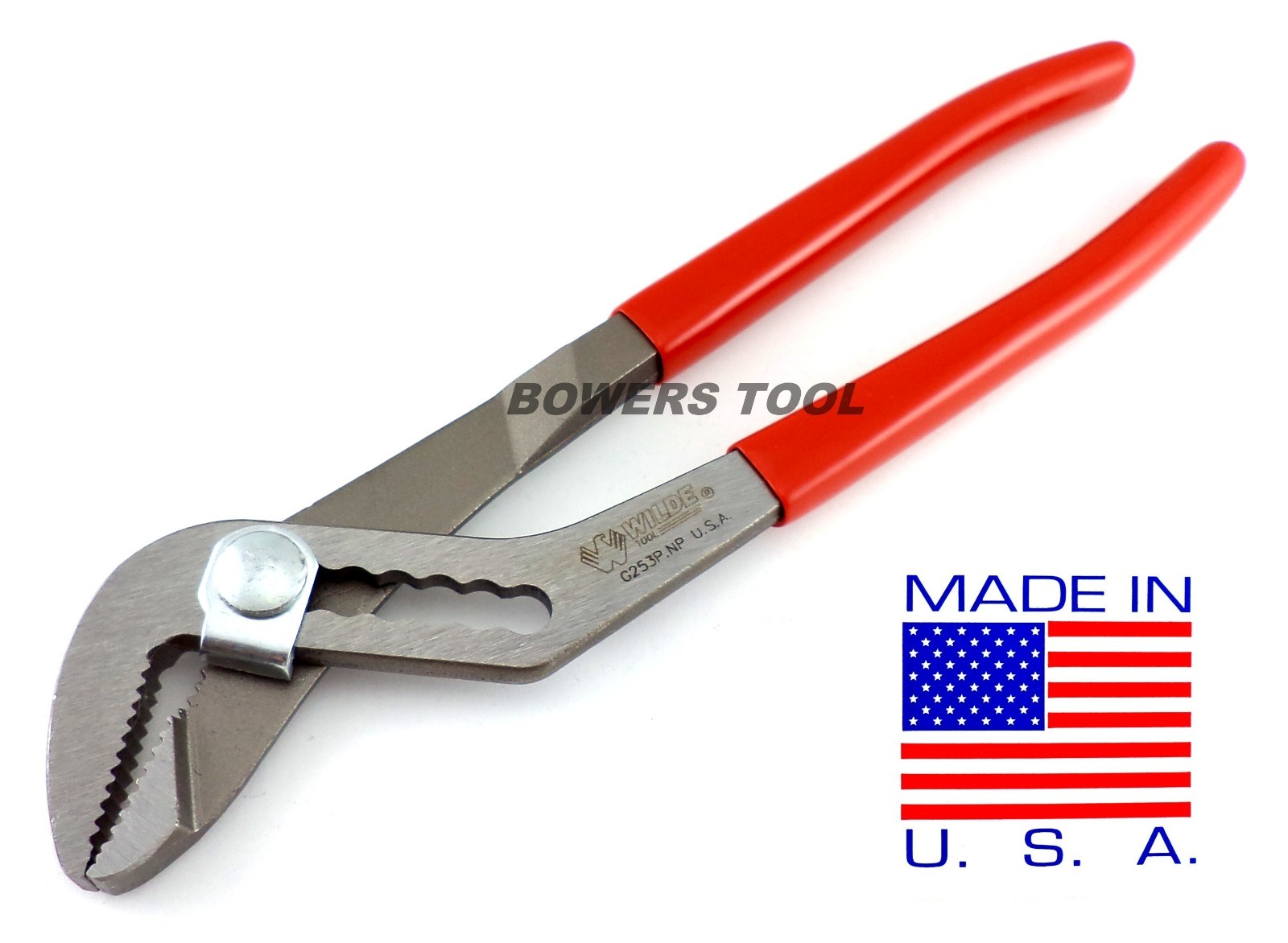Wilde Tool 10” Water Pump Pliers Angle Nose Slip Joint Pipe Wrench MADE IN USA