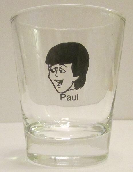 Cartoon Beatle Paul 1½ Shot Glass