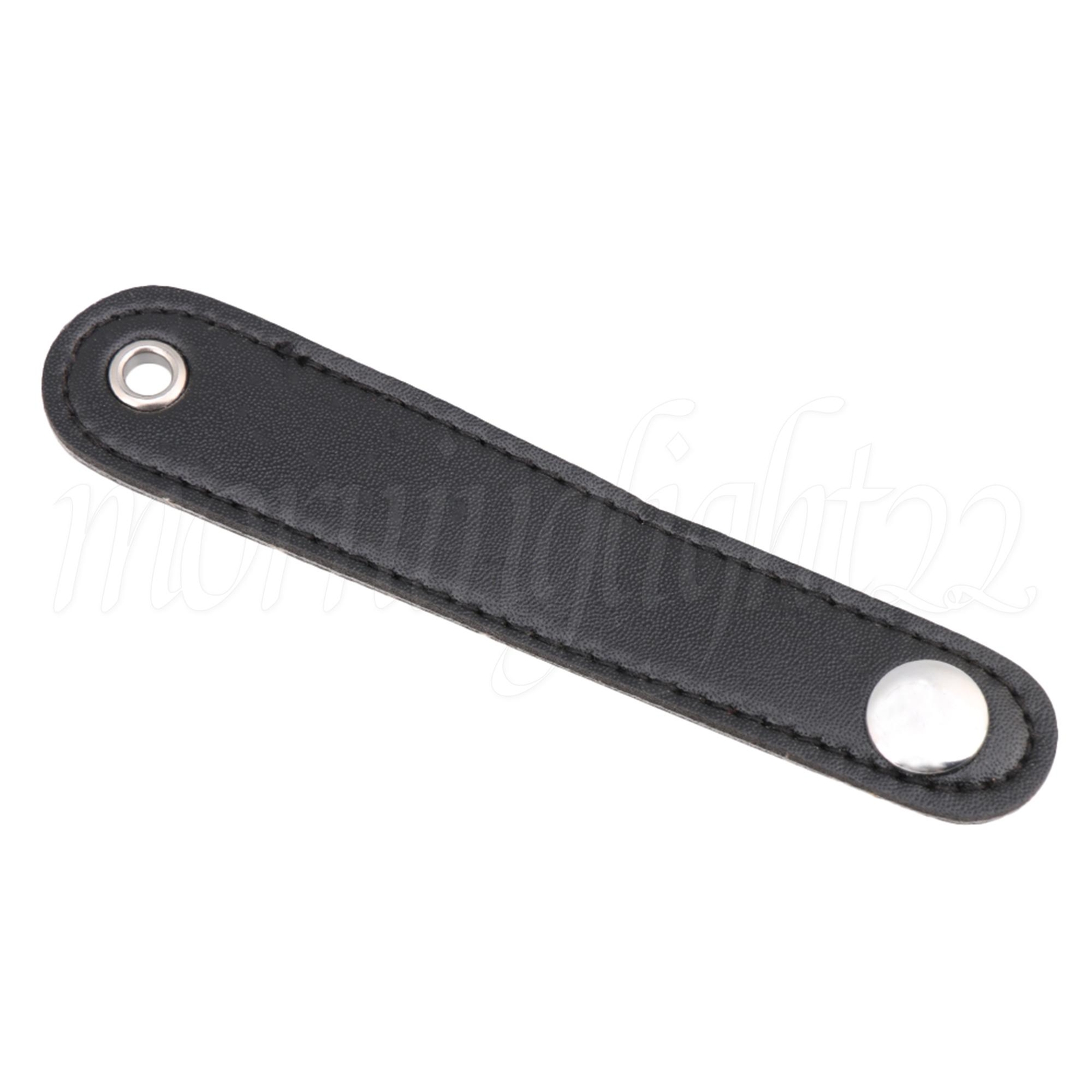 4PCS Black All Leather Bass Accordion Bellows Straps