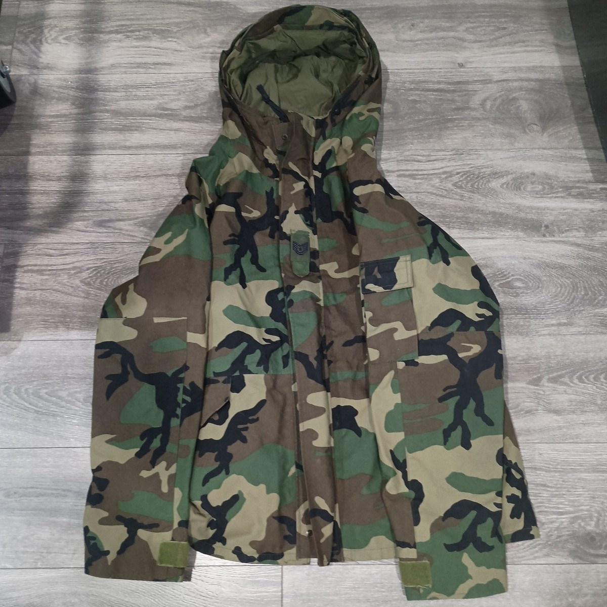 Military Parka Cold Weather Camouflage SP0100-05-D-4041 Nice Condition XL