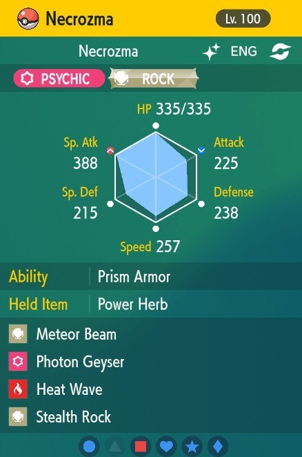 Pokemon Scarlet and Violet 6iv Shiny Max EV Necrozma