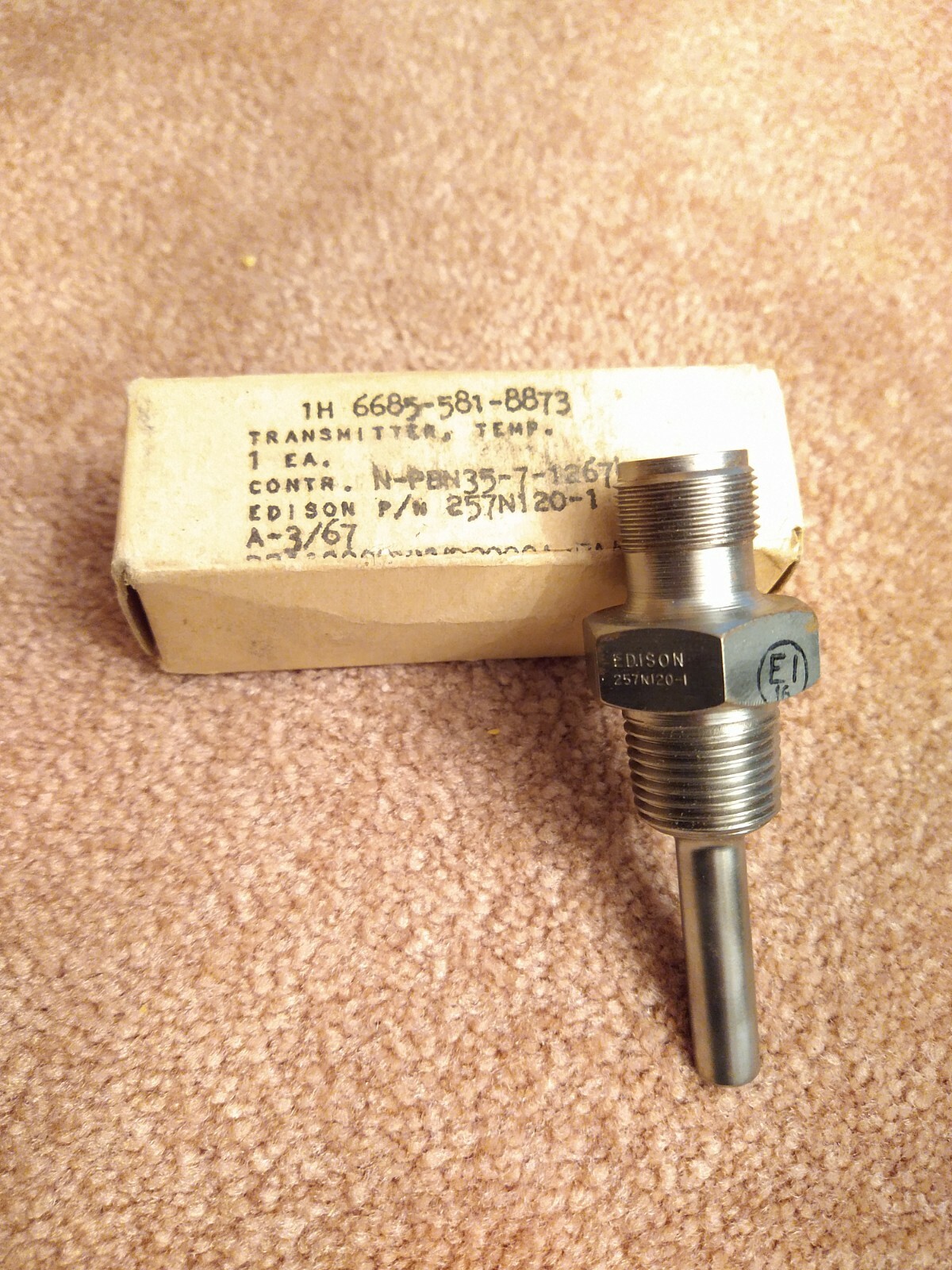 Edison Temperature Probe Transmitter P/N: 257N120-1