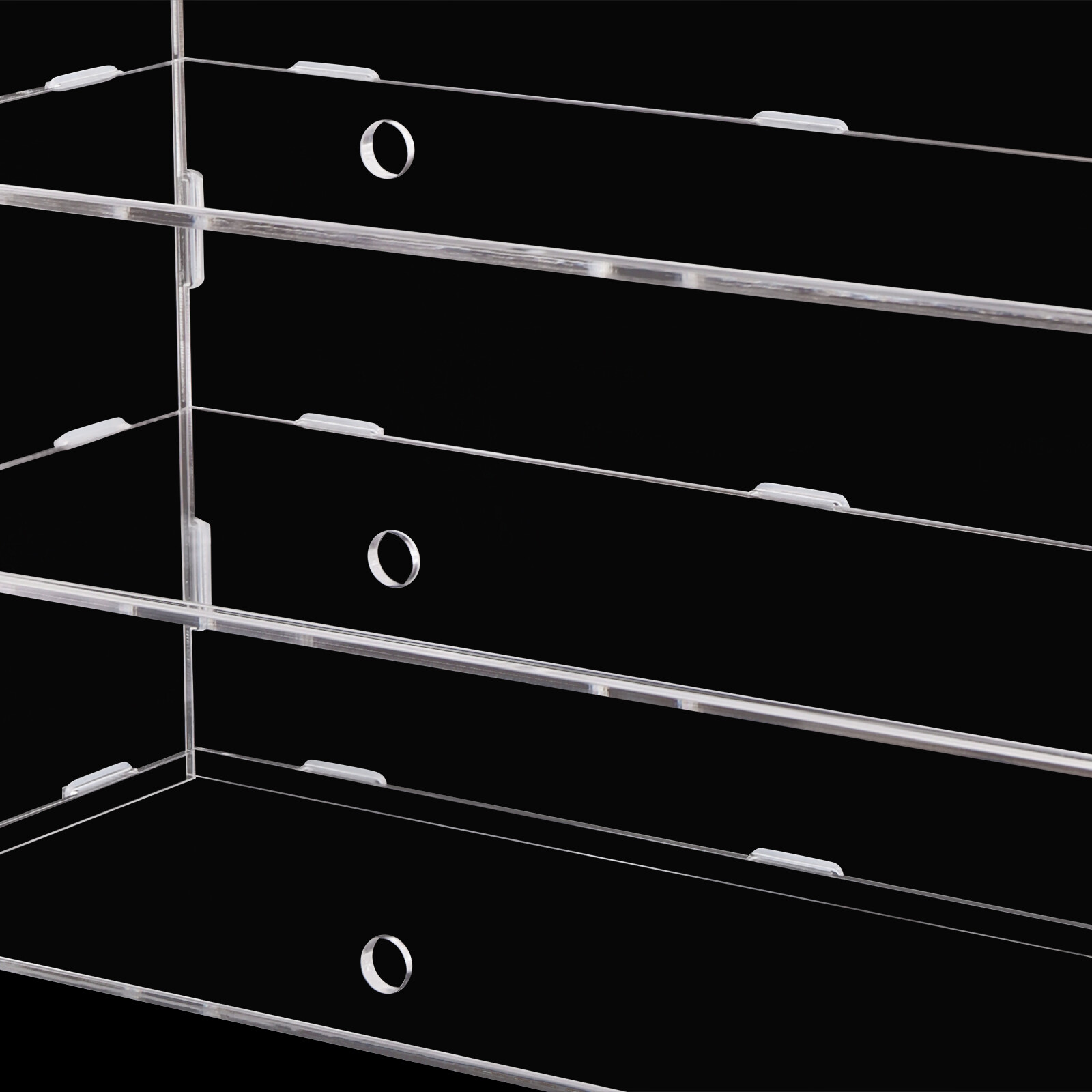 3 Layer Acrylic Display Case Bakery Retail Display Counter Cabinet Showcase