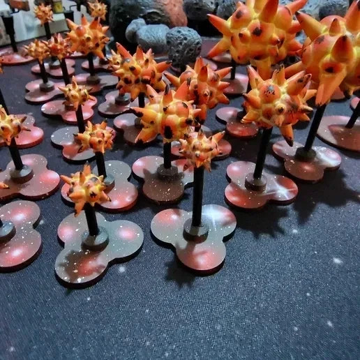 Grimdark 3D Explosion Markers x15 | Blast Marker | Compatible Battlefleet Gothic