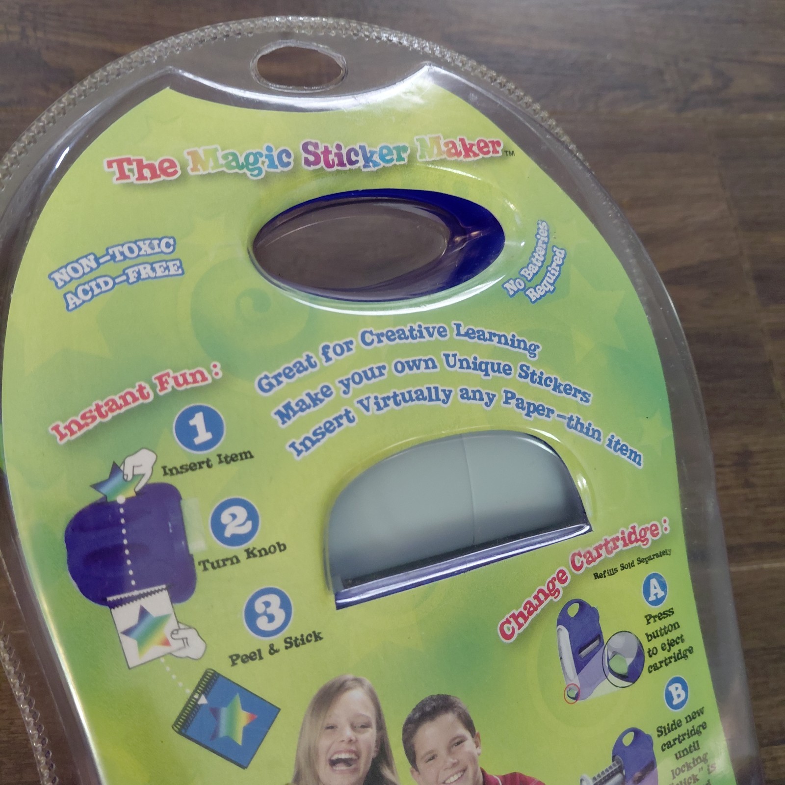 New / Unopened Xyron Magic Sticker Maker Create a Sticker 2 5" Kids Learning