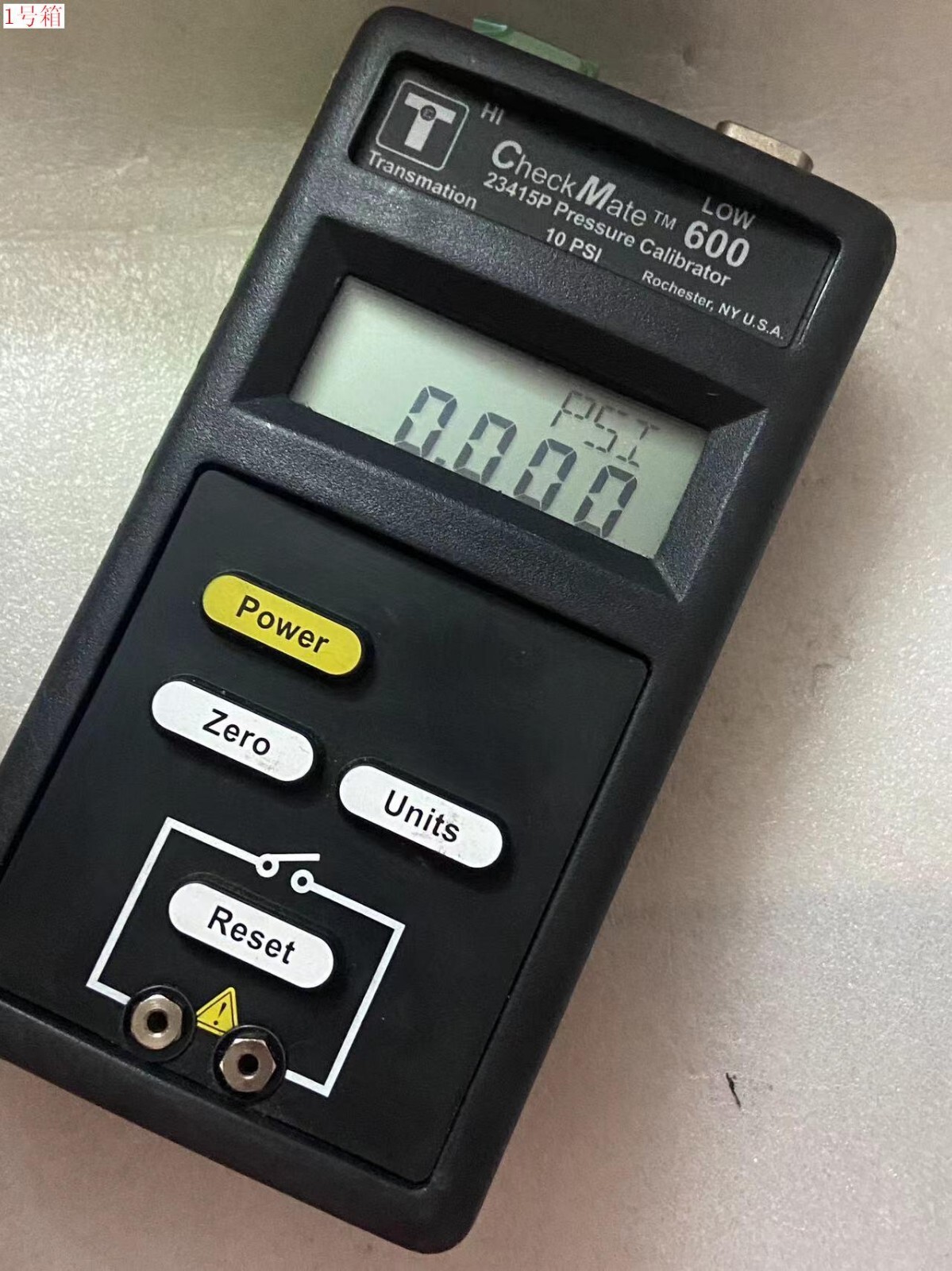 Transmation 23415P CheckMate 600 Pressure Calibrator 10-PSI