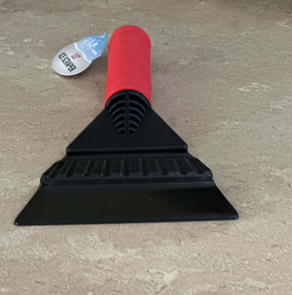 Red Foam Handle car ice scraper