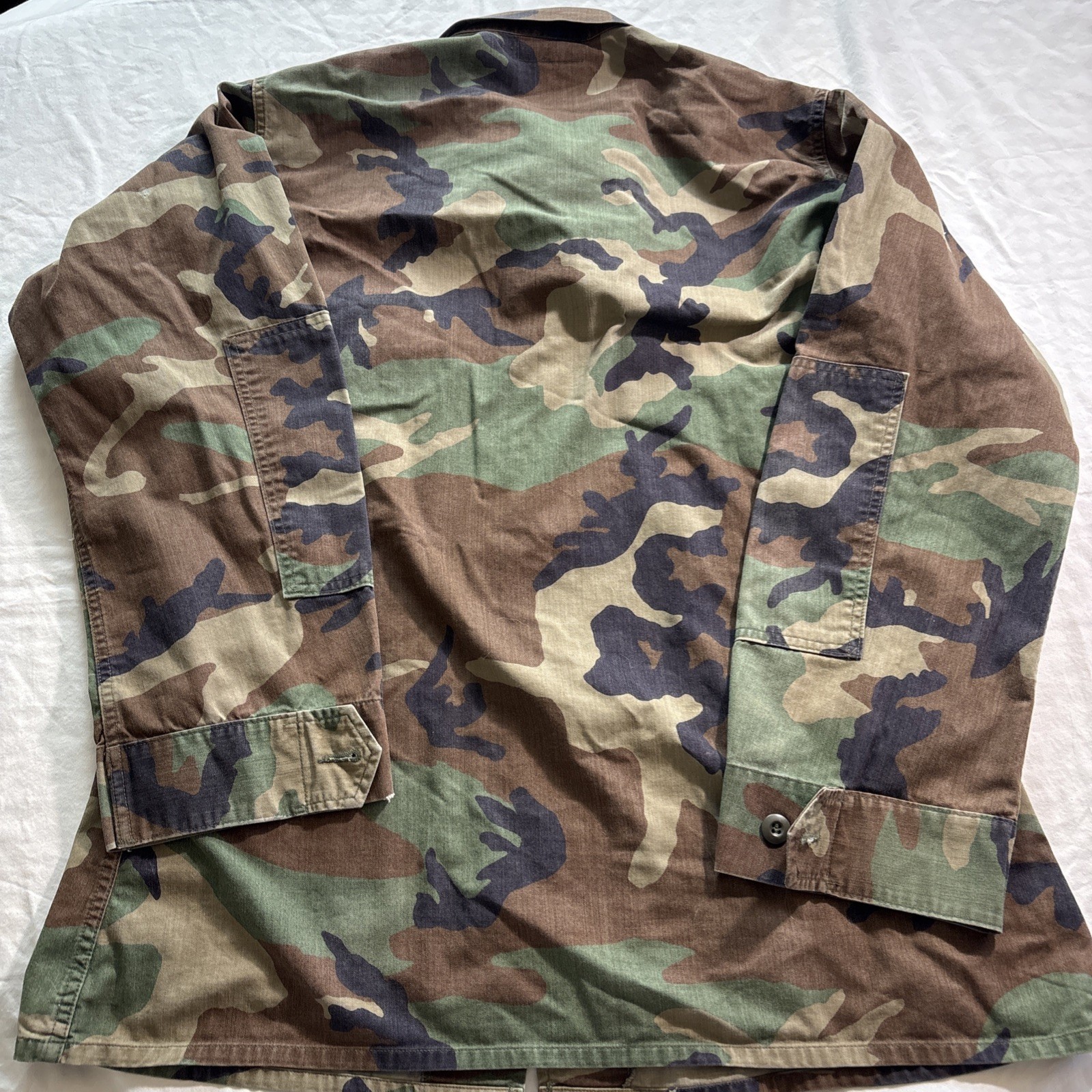 Military Issue Camo Shirt Jacket Large Longe