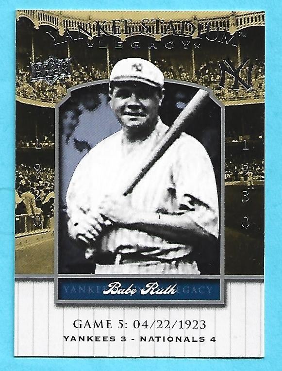 2008 UPPER DECK YANKEE STADIUM LEGACY COLLECTION Baseball / You Pick The Cards