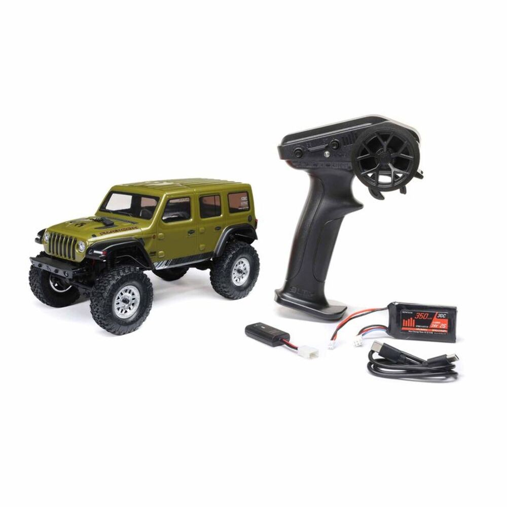 Axial 1/24 SCX24 2019 Jeep Wrangler JLU 4WD RTR- Green (AXI00002V3T4)