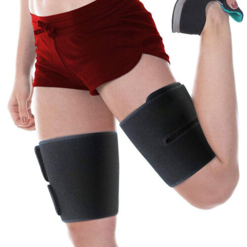 2pc Adjustable Leg Support Brace Thigh High Compression Sleeve Socks Pain Relief
