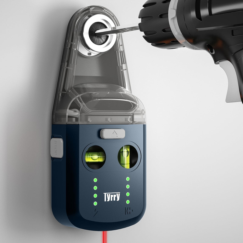 Tyrry 4-In-1 Laser Level Tool Line Laser Drill Dust Collector Wall Bracket