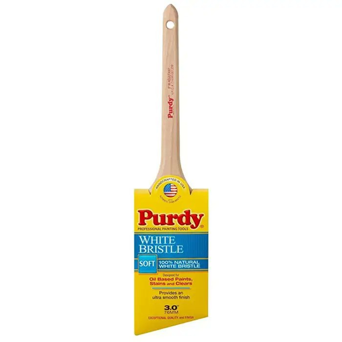 Genuine Purdy White Bristle Adjutant Angular 3" Paint Brush 144024430