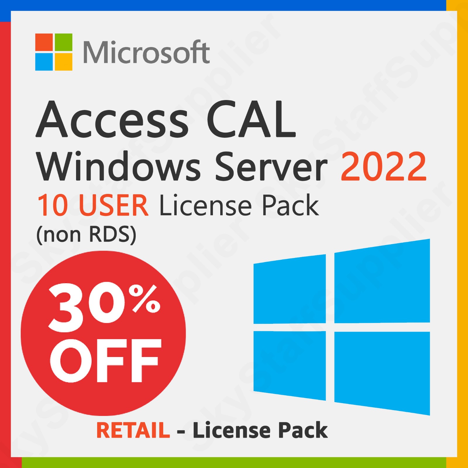 Microsoft Windows Server 2022 - 10 Device Client ACCESS Licenses (non-RDS) , NEW