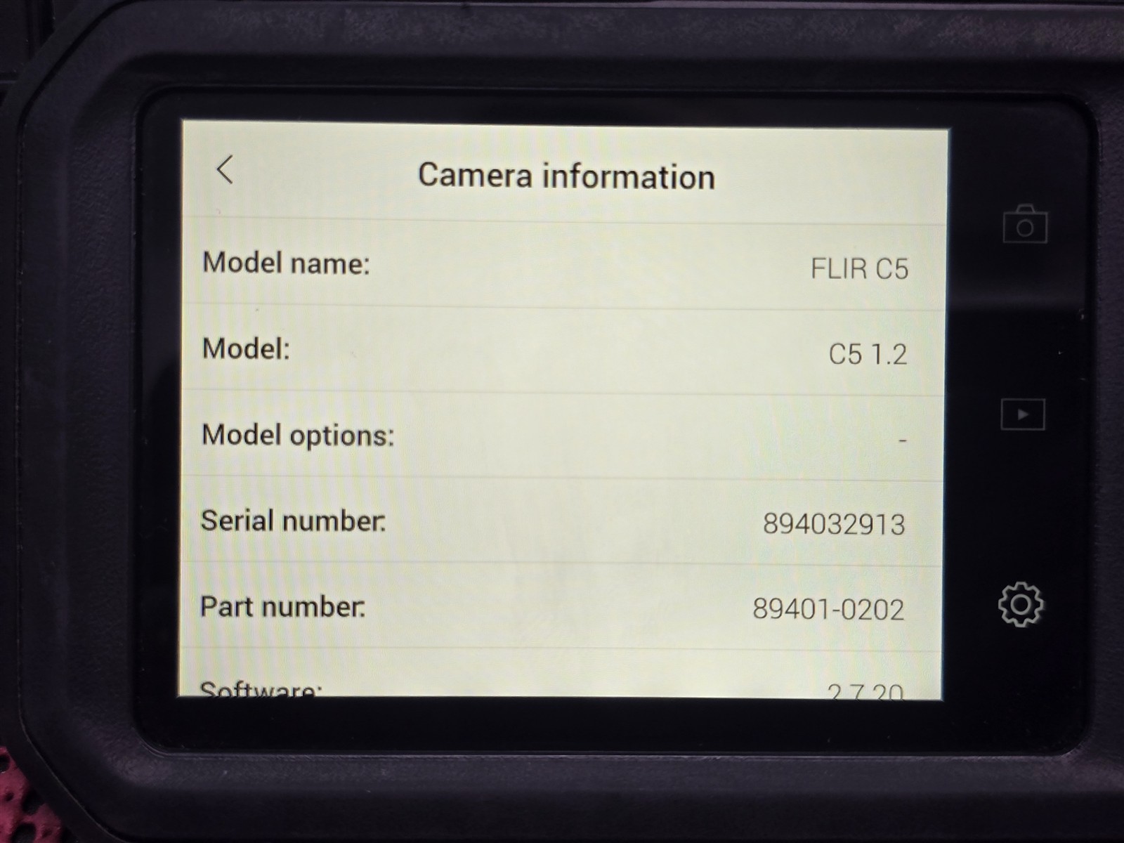 FLIR C5 COMPACT THERMAL CAMERA W/ CASE