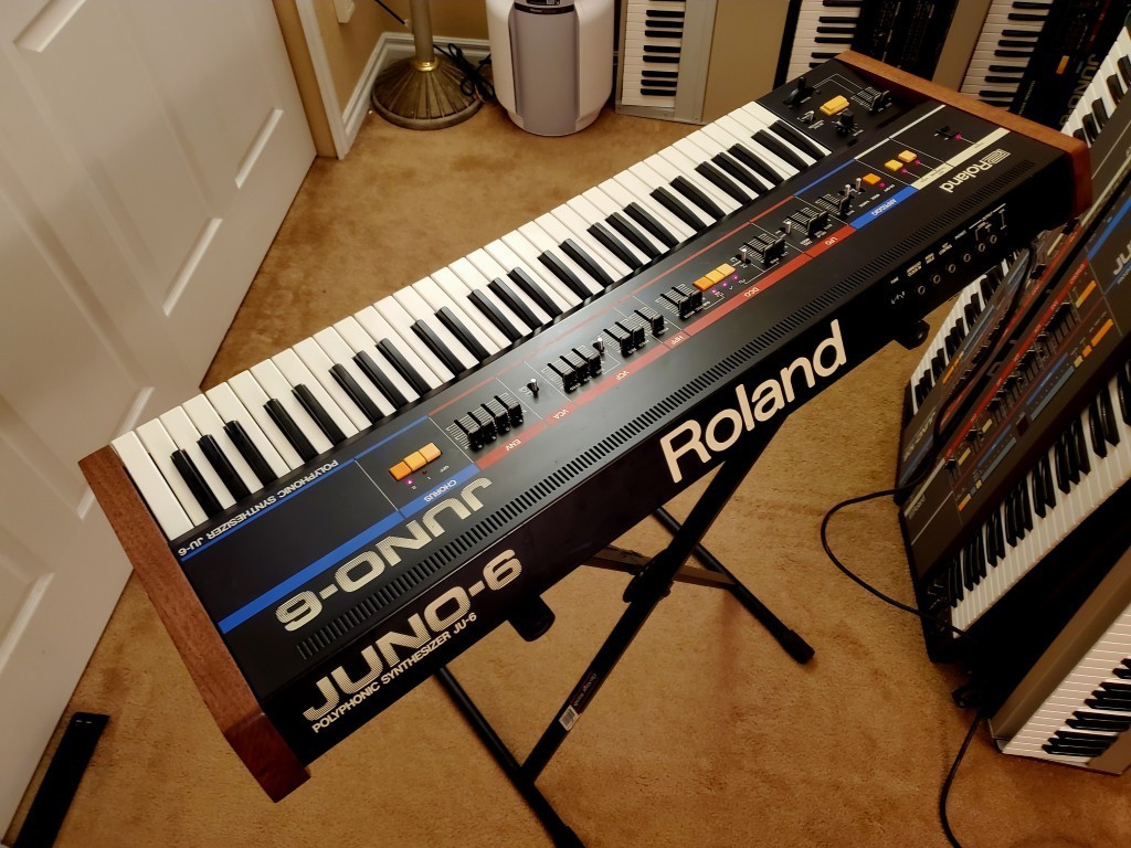 Roland Juno-60 / Juno-6 Replacement Side Panels - Solid Walnut - Brand New