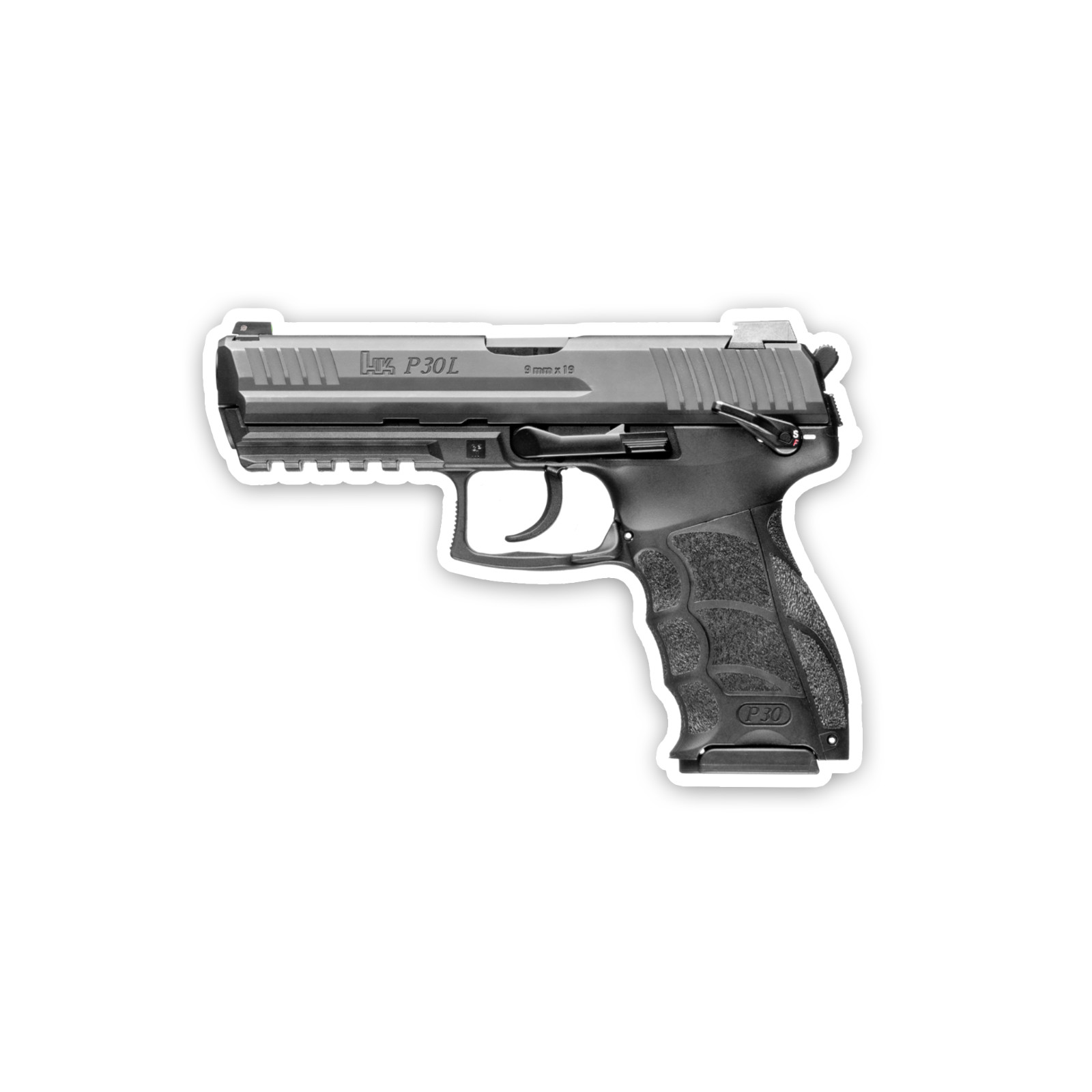 HK P30L Sticker 4 Inch Vinyl Decal Gun Art Heckler & Koch Waterproof Hi Res
