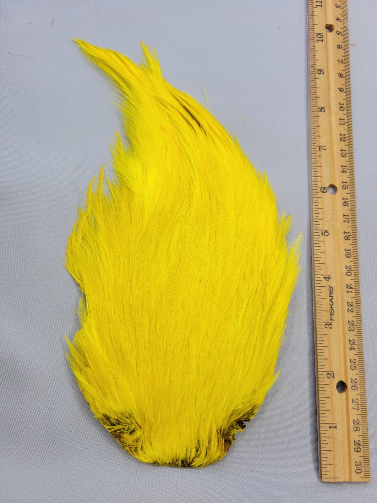Lot 131,  Top Quality  YELLOW  India Rooster Streamer Neck Cape Feathers