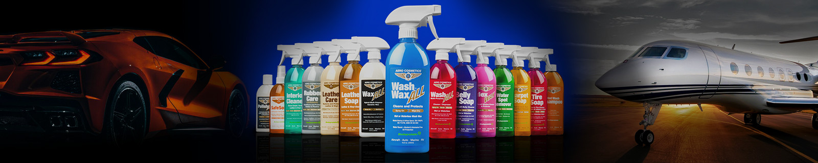 AERO COSMETICS: Cleaner, Degreaser, Leather, Plexwax, Polish, Soap, Wax, Etc.