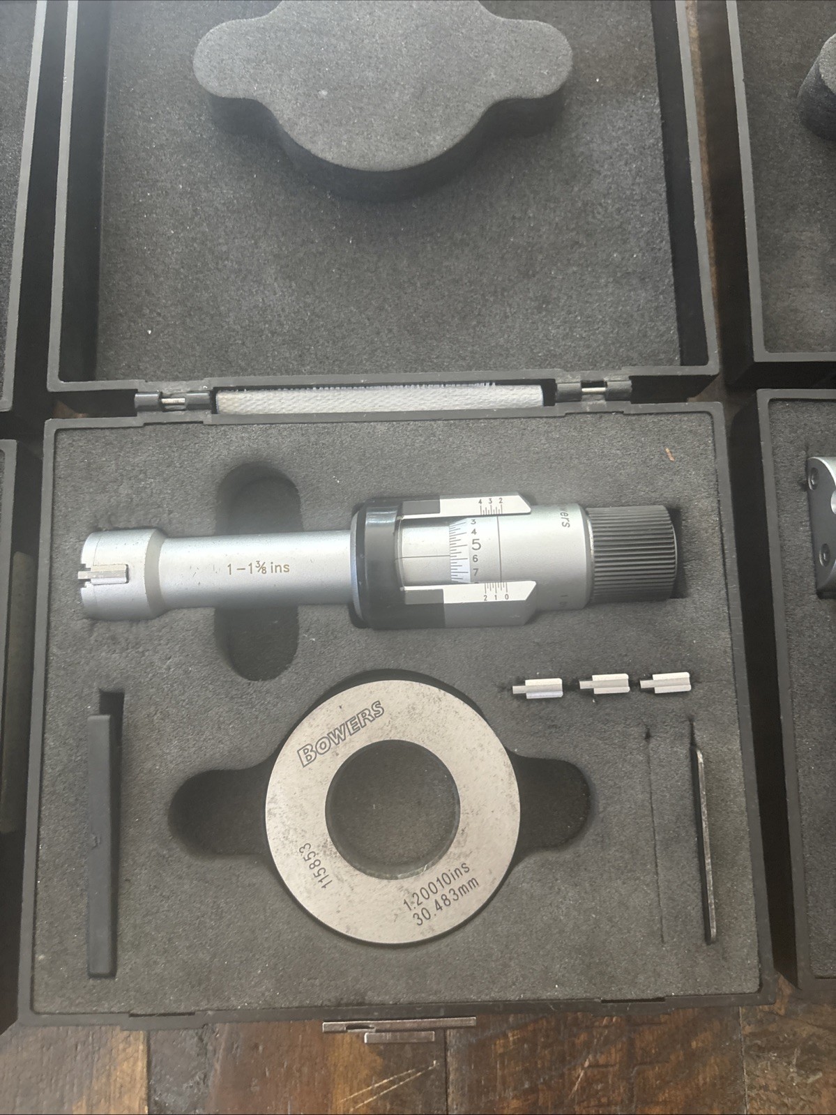 Fowler Bowers Holmike Sets (3)Internal Bore Micrometers 1-2” X .0001” Range