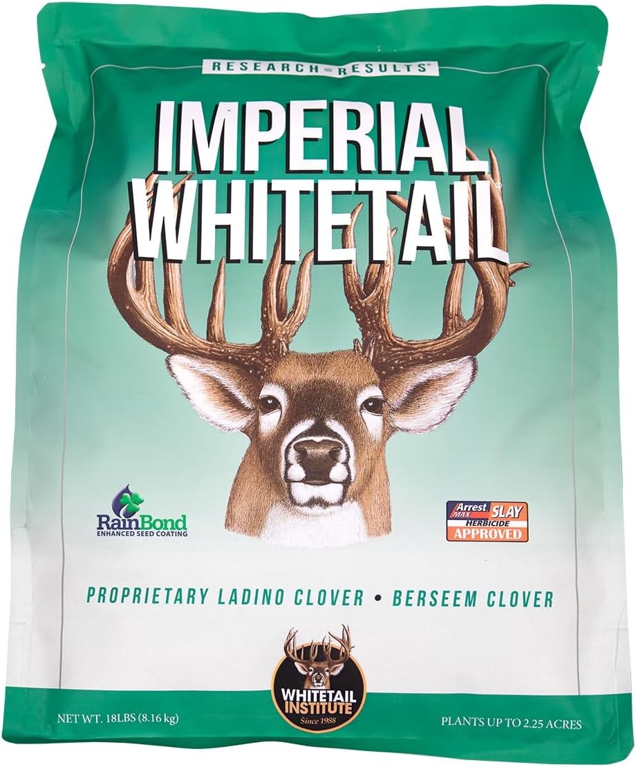 Imperial Clover Food Plot Seed Spring & Fall Planting 4-Pound 1/2 Acre