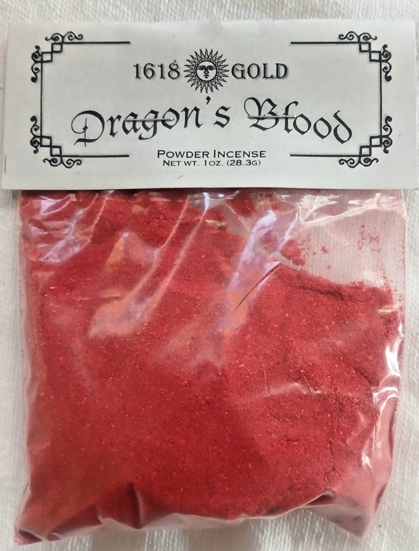 Dragons Blood Powder Incense 1oz Powerful Magnify, Protection Cleansing Hoodoo