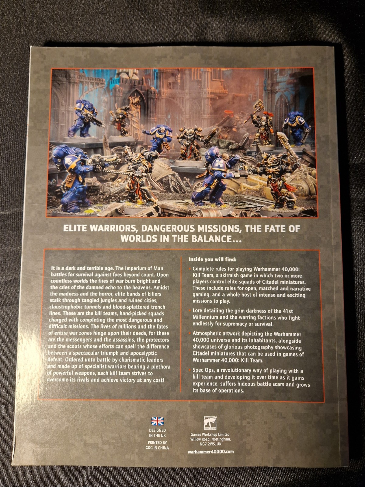 Warhammer 40k Kill Team Core Rules Book Games Workshop SKIRMISH GAME