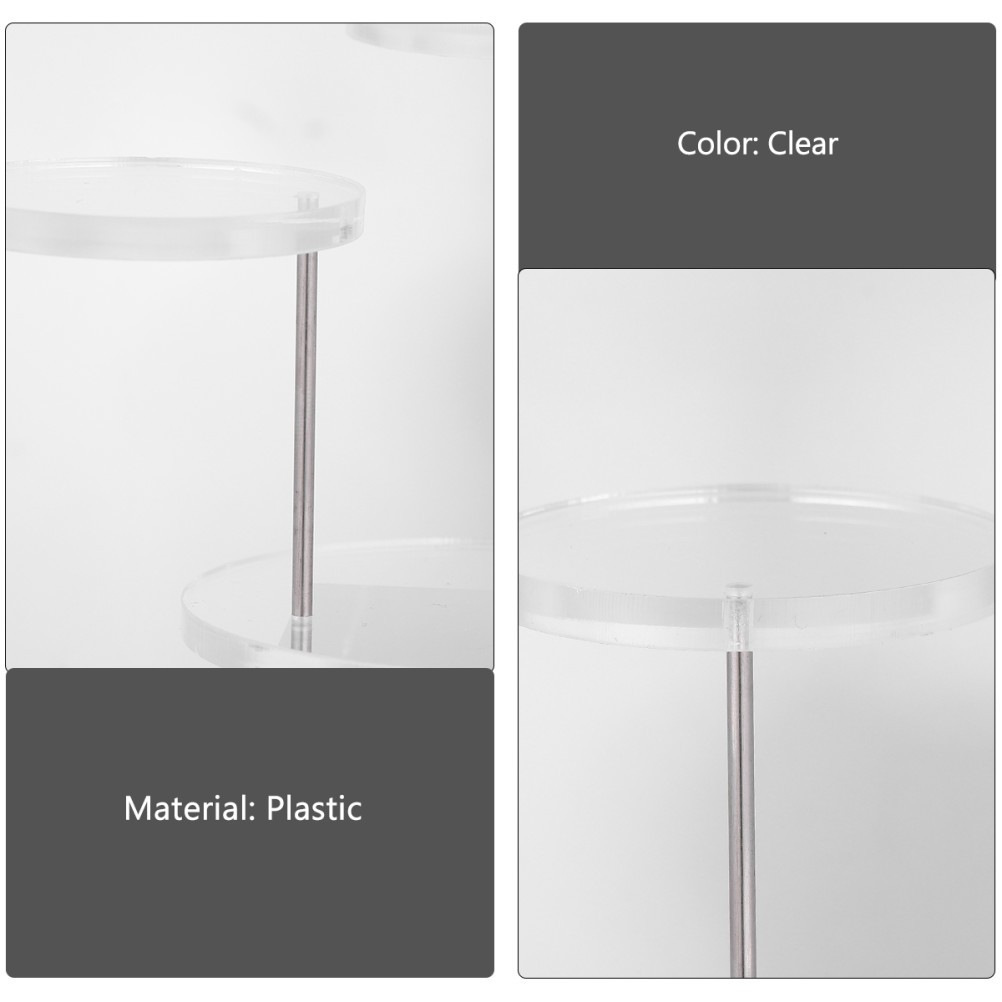1Set Multi Layer Transparent Jewelry Display Stand Storefront Gallery Window Use