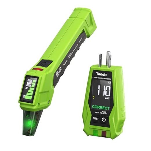 Circuit Breaker Finder with Outlet Tester, Quick GFCI, Voltage, AC 90-135V