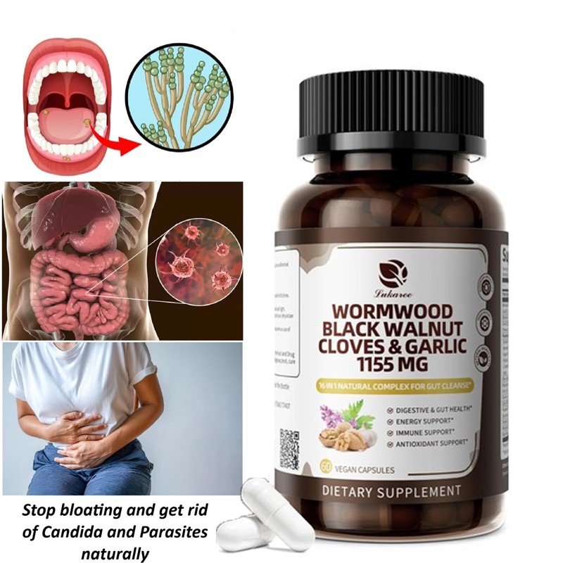 Parasite Cleanse DETOX Liver Colon Yeast Killer Pills All Natural detox candida