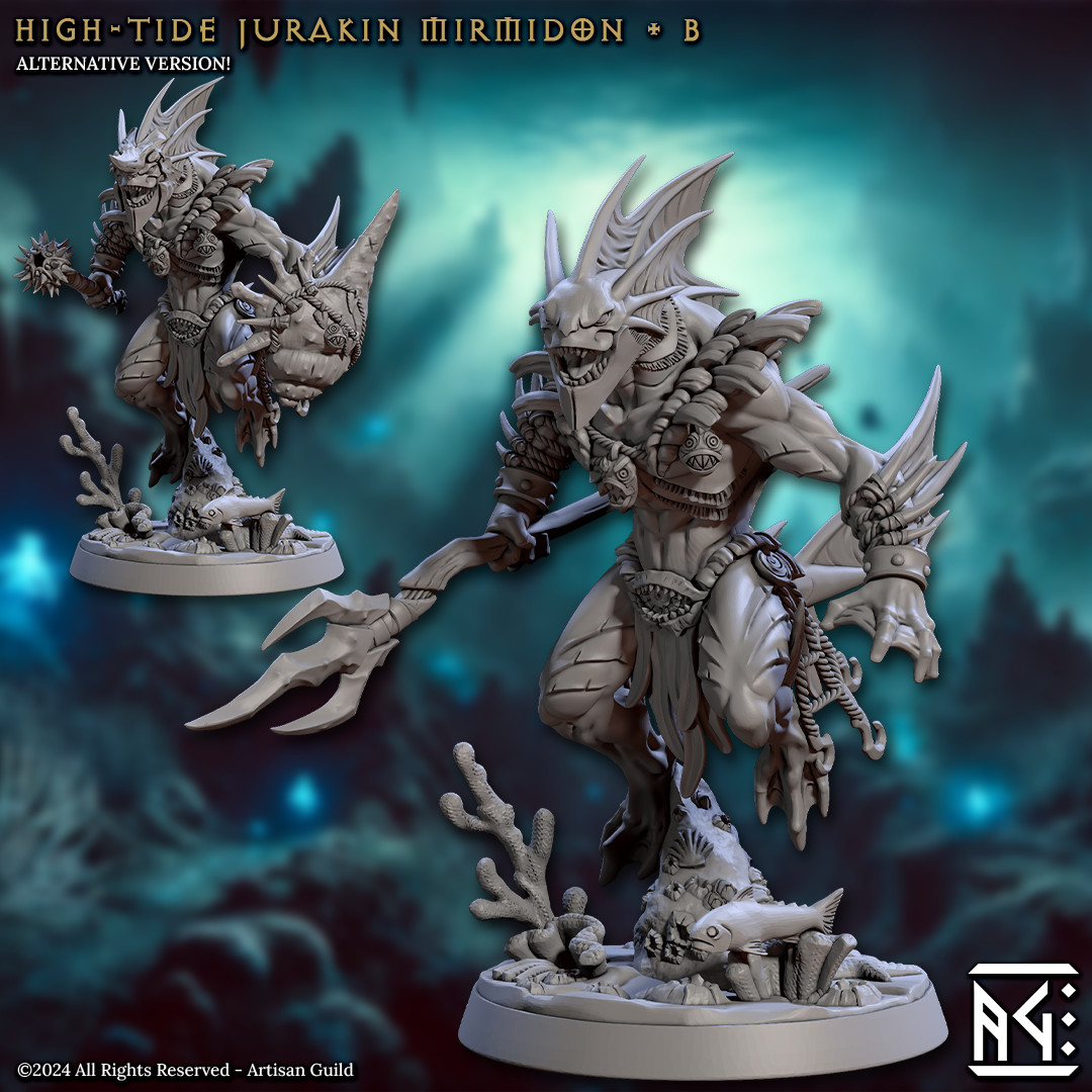 Mirmidon Fighter B - Monster - Artisan Guild - Dungeons and Dragon