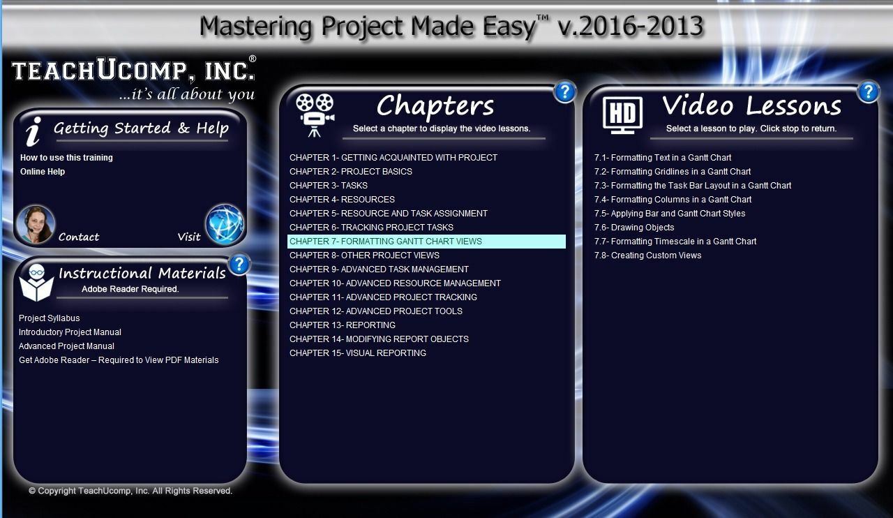Learn Microsoft PROJECT 2016 2013 Training Tutorial DVD & Digital Course 6 Hours