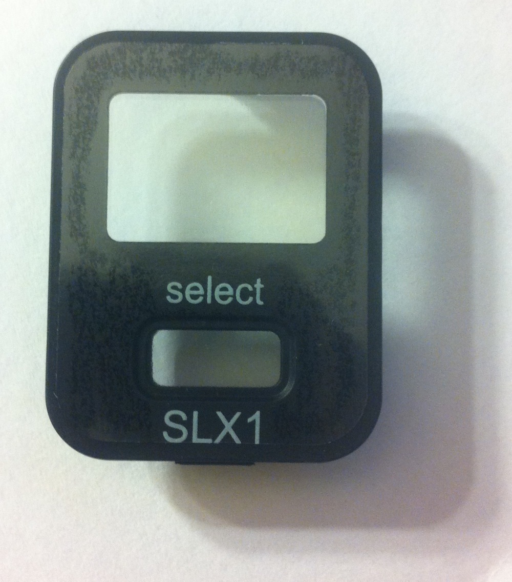 Shure SLX1 LCD window Shure SLX1 Shure Transmitter Bezel Part 65A8483A