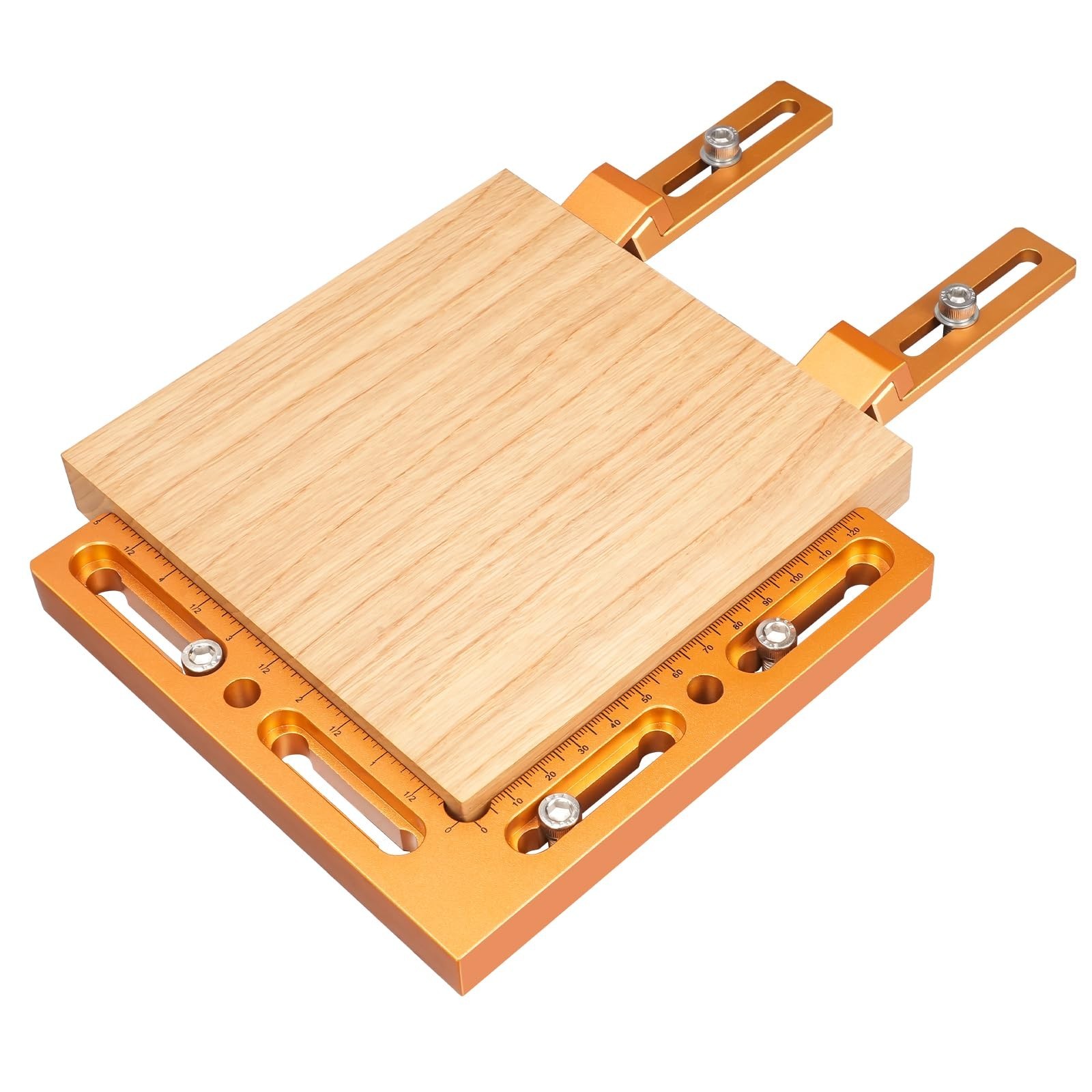 CNC Workpiece Positioning Fixture, CNC Vise Clamps for T-Slot & Perforated Ta...