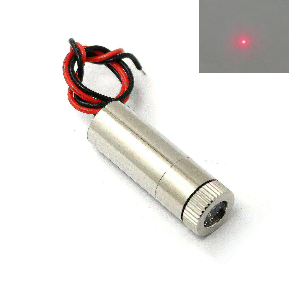 50mW 650nm Focusable Red Laser Dot Module 12x35mm w/ Cab & Driver In