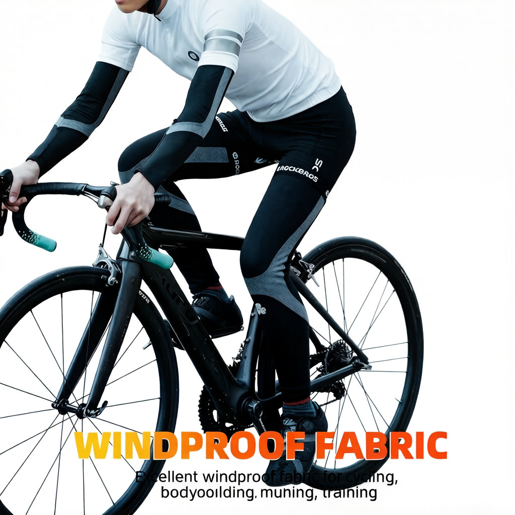 ROCKBROS Cycling Leg Warmers Bike Full Length Leg Sleeve Thermal Sports Warmers